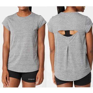 Patagonia Women’s Core Ridge Flow T-Shirt Jacquard Knit Top in Grey